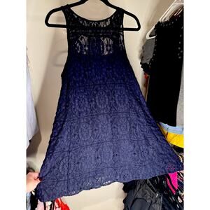 Free People Dress Black Lace Lined‎ Size Small Petite